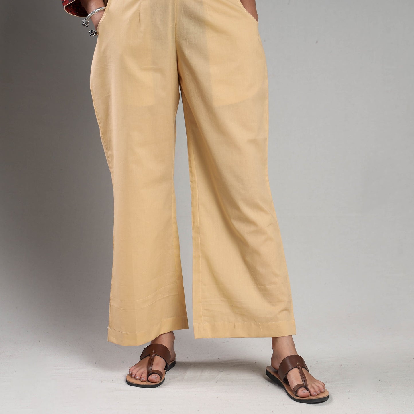 Ajrakh Block Printing Cotton Red Kurta with Palazzo Set 