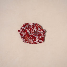 Red - pure cotton baby girls floral top & shorts (6-12