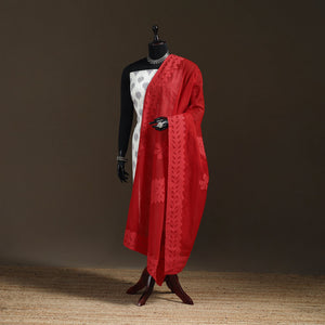 Pure cotton barmer cutwork applique dupatta 13 - handcrafted