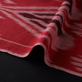  Red Pure Cotton Central Asian Pochampally Ikat Fabric