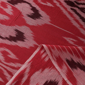  Red Pure Cotton Central Asian Pochampally Ikat Fabric