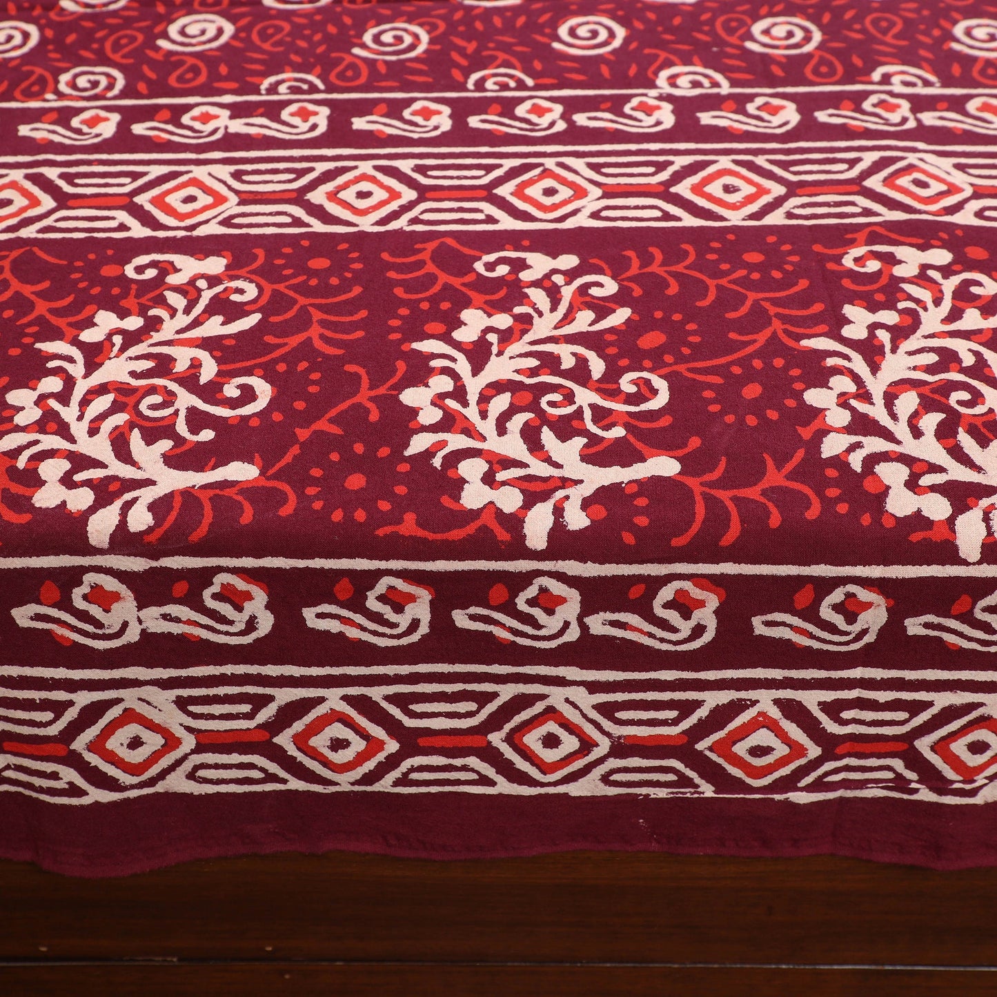 Pure Cotton Double Bagru Print Bed Cover Set 02