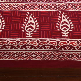 Buy Red Pure Cotton Double Sanganeri Print Bed Sheet