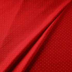 Red - pure handloom silk cotton mashru fabric (width - 22