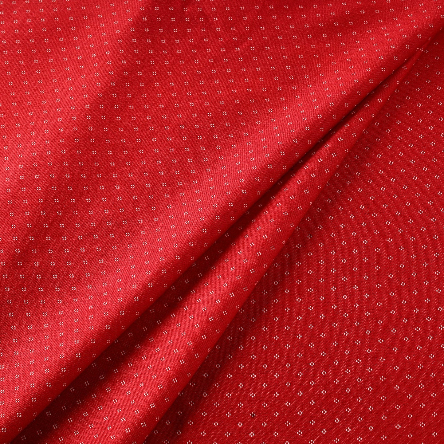 Red - pure handloom silk cotton mashru fabric (width - 22