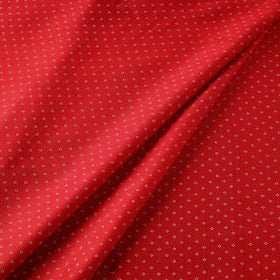 Red - pure handloom silk cotton mashru fabric (width - 22