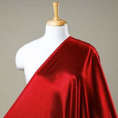 Red - pure mashru silk plain fabric (width - 46 in) 16