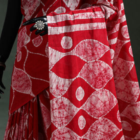 Pure mul cotton hand block batik print saree 04