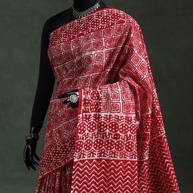 Pure mul cotton hand block batik print saree 56