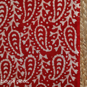Pure mul cotton hand block batik print saree 84