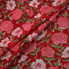 Pure mul cotton hand sanganeri fabric 12 - handcrafted