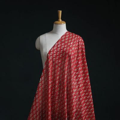 Pure mul cotton hand sanganeri fabric 16 - handcrafted