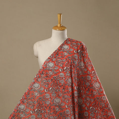 Pure mul cotton hand sanganeri fabric 19 - handcrafted