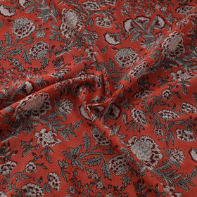 Pure mul cotton hand sanganeri fabric 19 - handcrafted