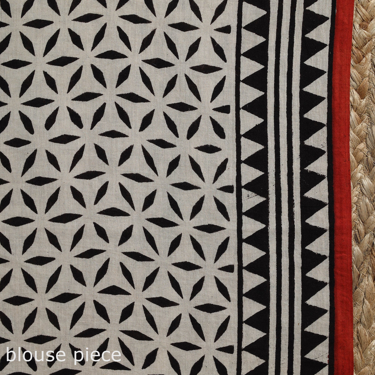 Pure mul cotton natural dyed hand block dabu bagru print