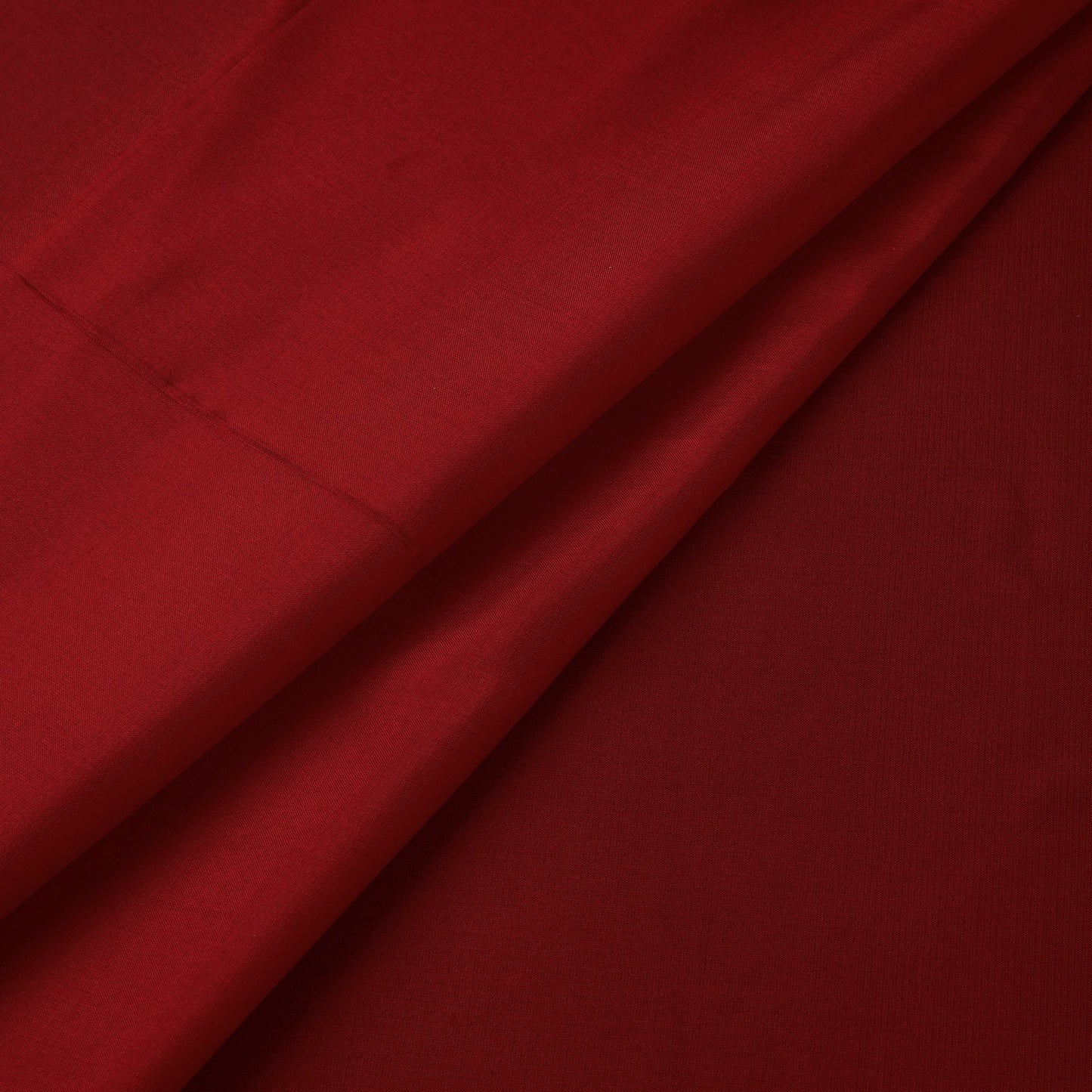 Red - pure silk plain fabric 13 - handcrafted