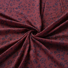 Red - pure wool handloom natural dyed fabric 16