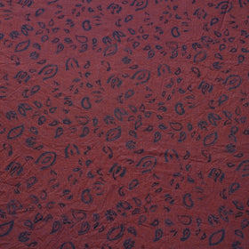 Red - pure wool handloom natural dyed fabric 16