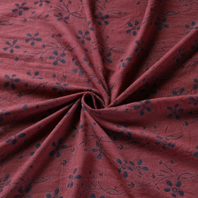 Red - pure wool handloom natural dyed fabric 27