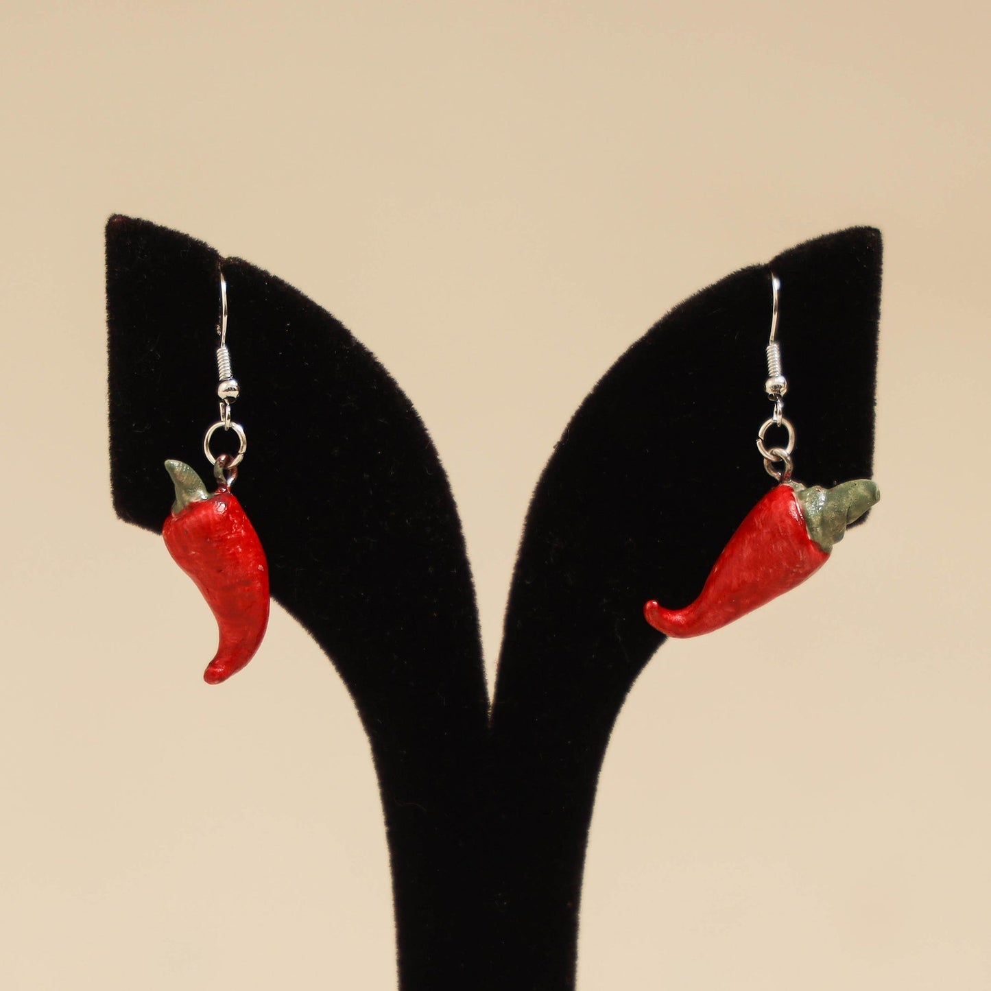 Quirklets handpainted clay earrings 53 - handcrafted