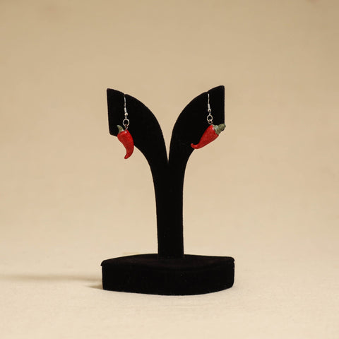 Quirklets handpainted clay earrings 53 - handcrafted