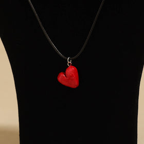 Quirklets handpainted clay pendant necklace 32 - handcrafted