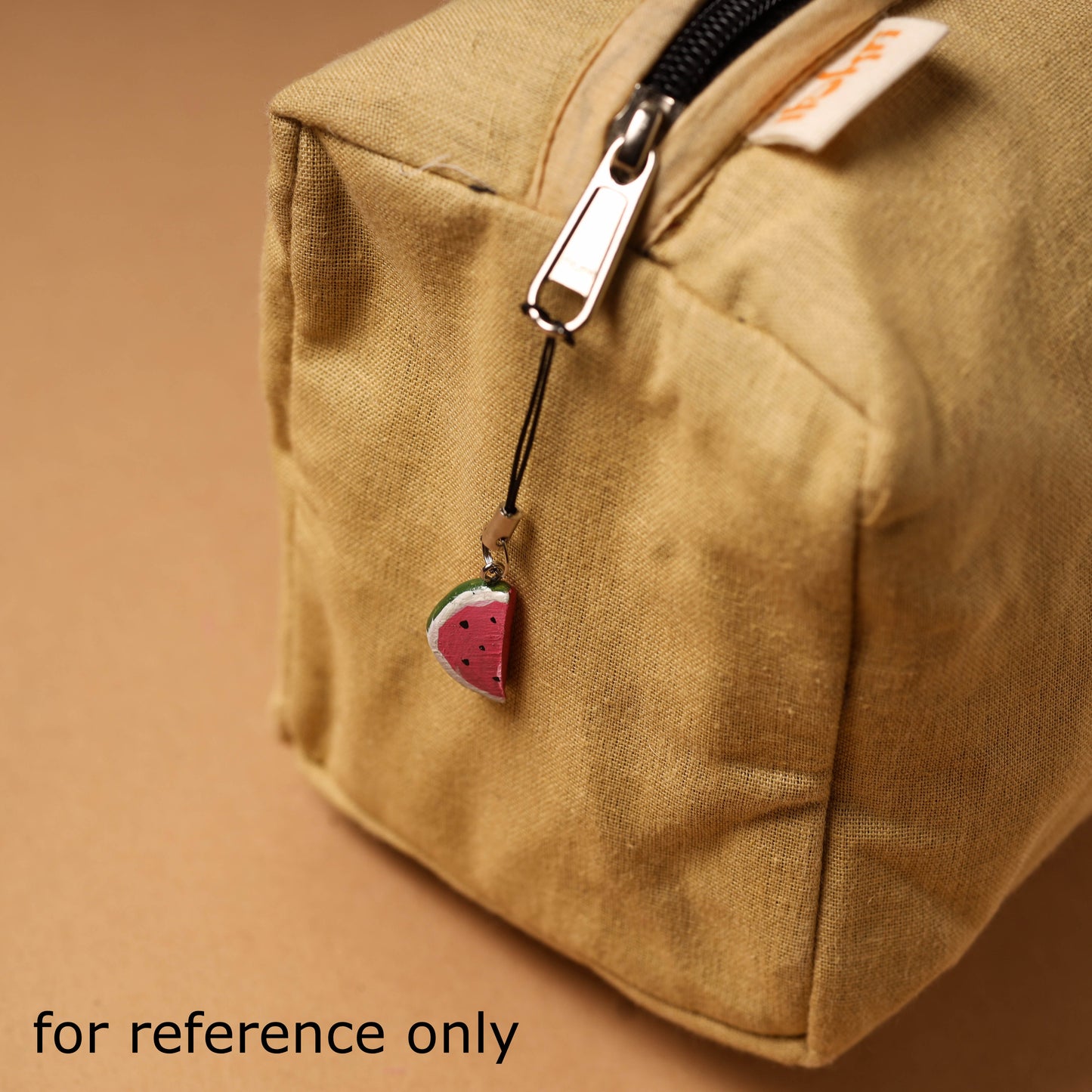 Red - quirklets handpainted clay italian horn bag charm