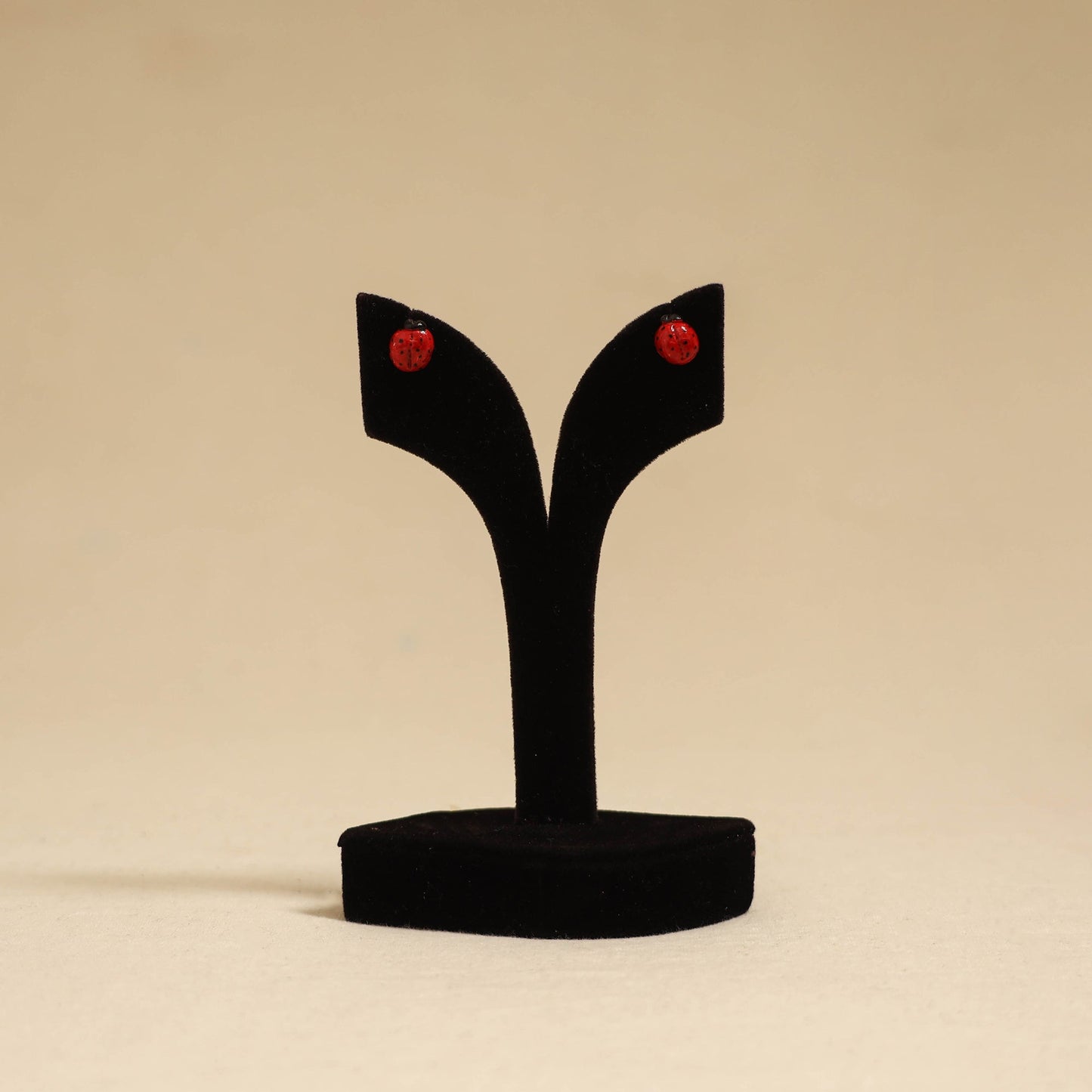 Quirklets handpainted clay stud earrings 41 - handcrafted