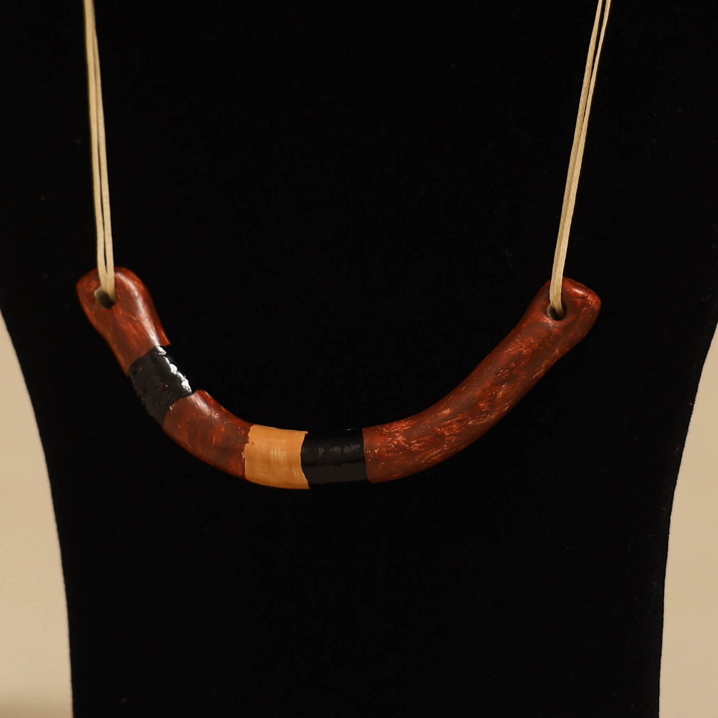 Quirklets handpainted clay pendant necklace 19 - handcrafted