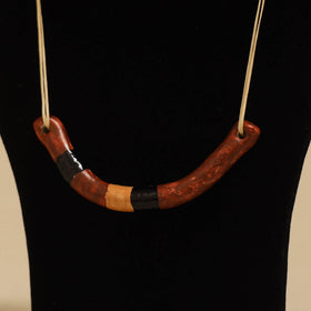 Quirklets handpainted clay pendant necklace 19 - handcrafted