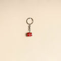 Red - quirklets handpainted clay rubik’s cube keychain 07