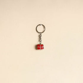 Red - quirklets handpainted clay rubik’s cube keychain 07