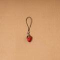 Red - quirklets handpainted clay strawberry bag charm