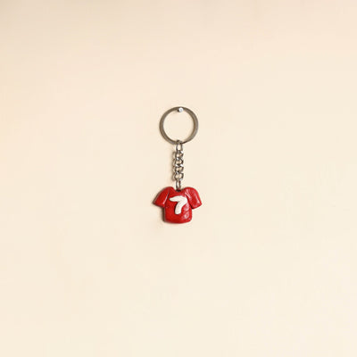 Red - quirklets handpainted clay t-shirt keychain 15