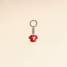 Red - quirklets handpainted clay t-shirt keychain 15