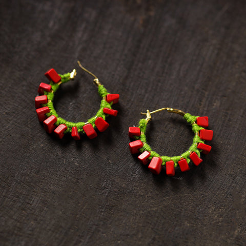  Radhika Handmade Thread & Stone Work Earrings 15 
