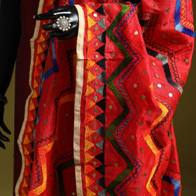 Ranihati chanderi silk zig zag hand embroidery dupatta 11