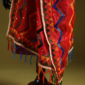 Ranihati chanderi silk zig zag hand embroidery dupatta 14