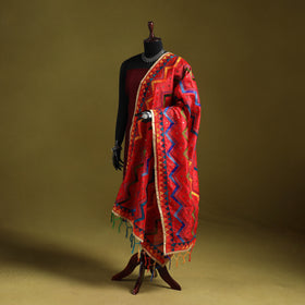 Ranihati chanderi silk zig zag hand embroidery dupatta 22
