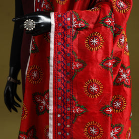 Ranihati chapa work chanderi silk hand embroidery dupatta