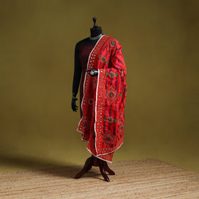 Ranihati chapa work chanderi silk hand embroidery dupatta