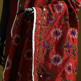 Ranihati chapa work chanderi silk hand embroidery dupatta