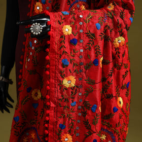 Ranihati chapa work chanderi silk hand embroidery dupatta