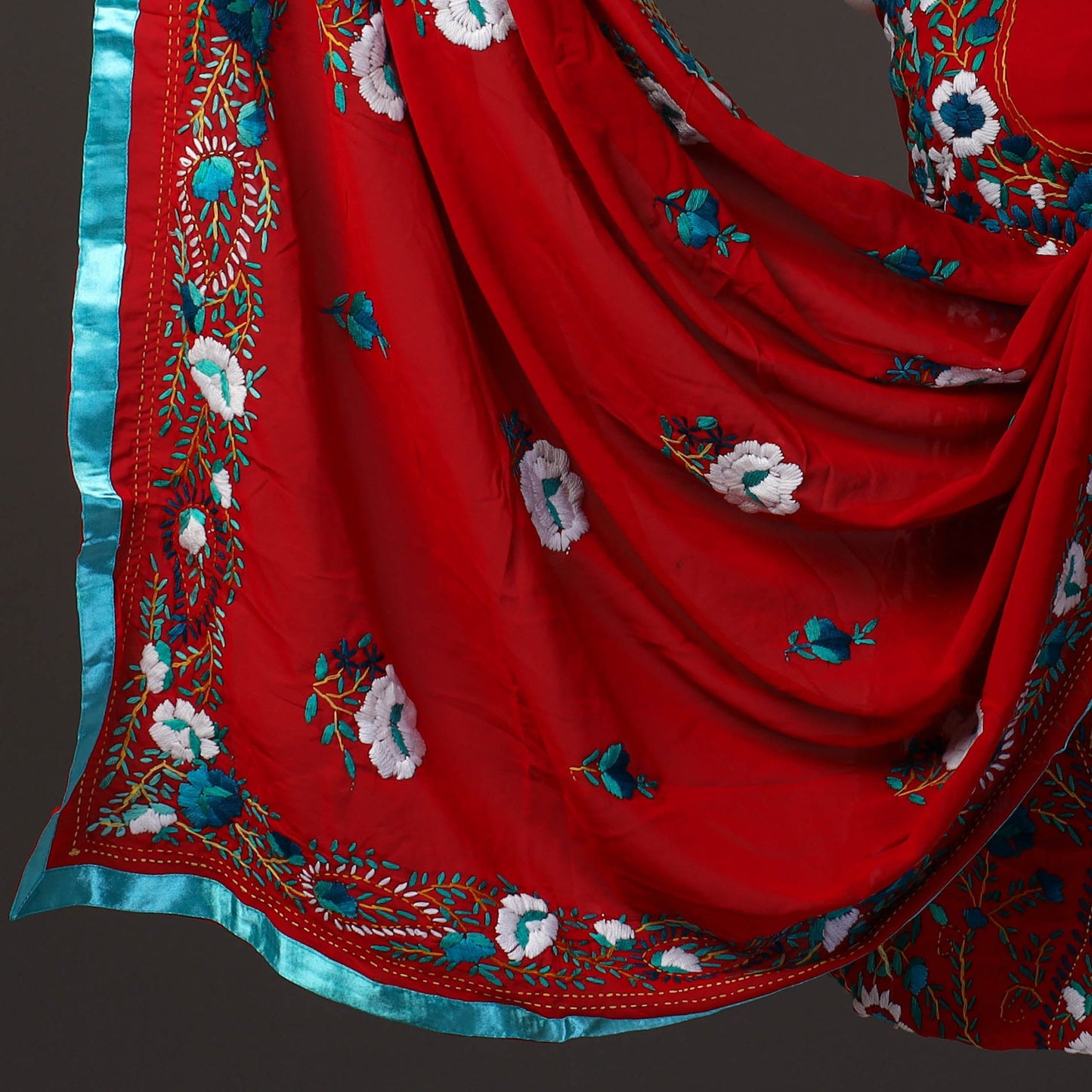 Authentic Phulkari Embroidery Dress Material 