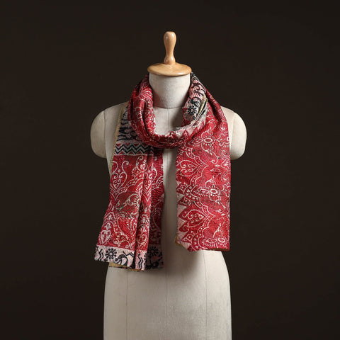 Reversible silk bengal hand kantha stitch stole 109