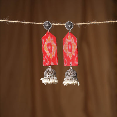 Red - riya gs fabart handmade earrings - handcrafted