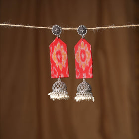 Red - riya gs fabart handmade earrings - handcrafted