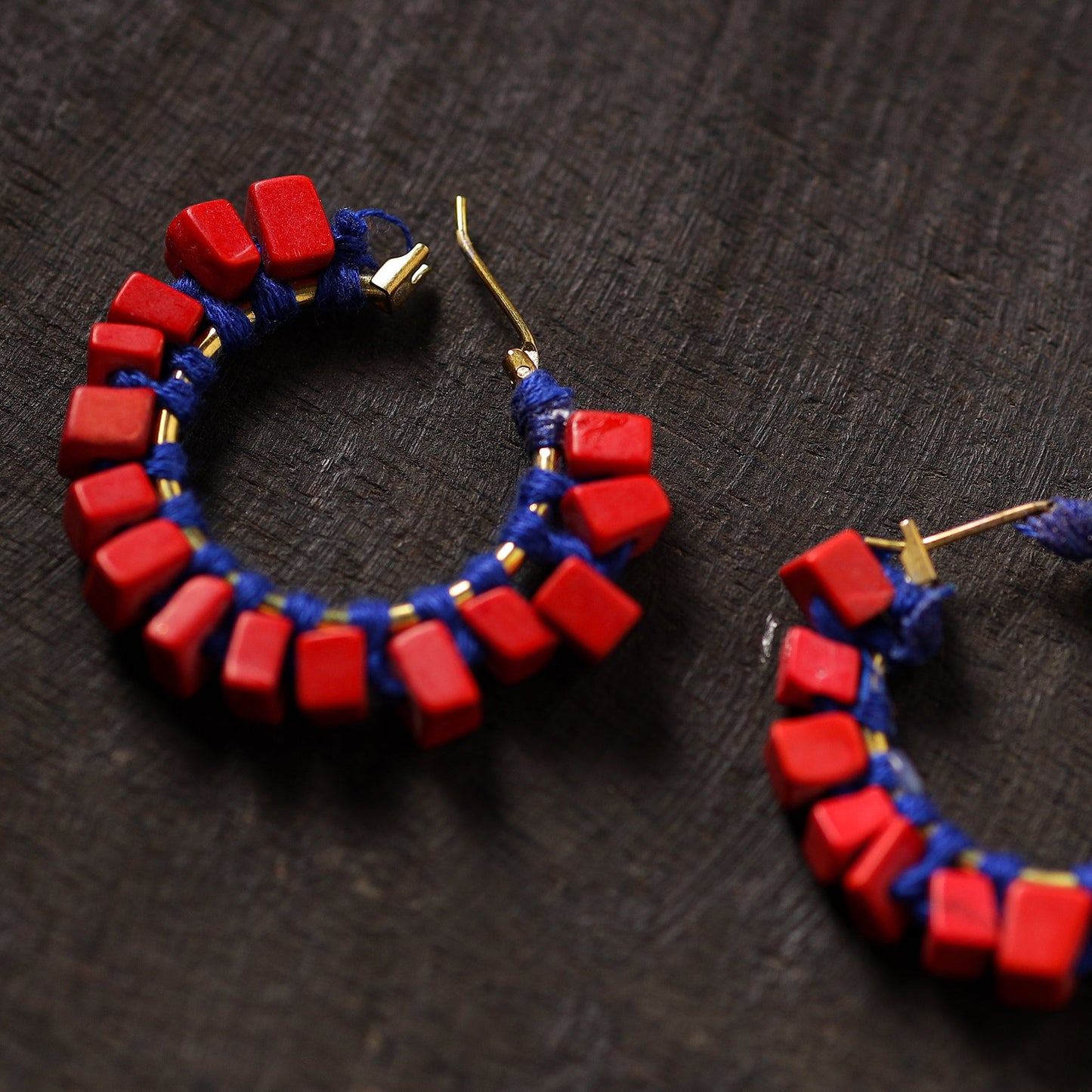   Roshni Handmade Thread & Stone Work Earrings 14 