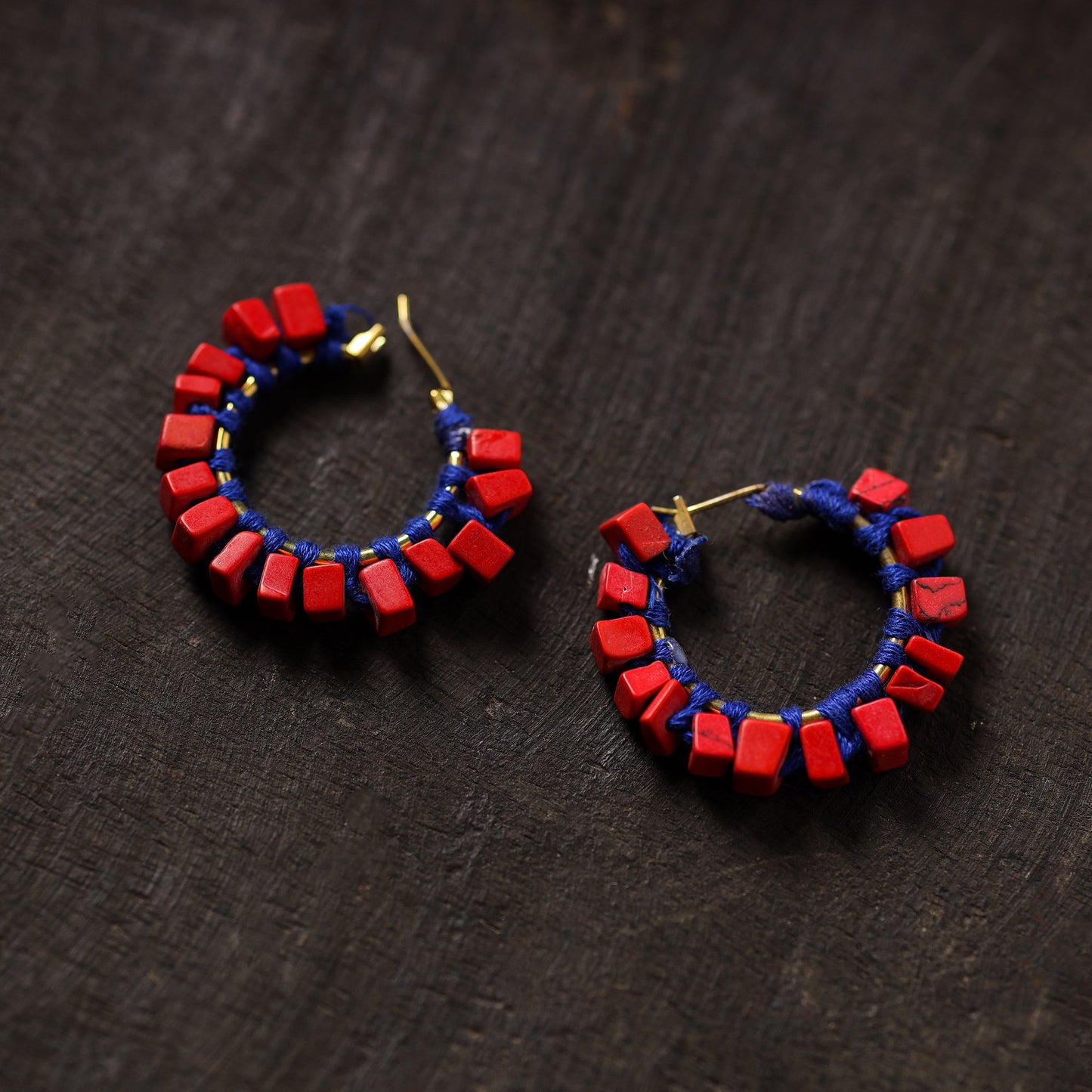   Roshni Handmade Thread & Stone Work Earrings 14 
