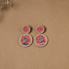 Roshni jute fabart handmade earrings - handcrafted